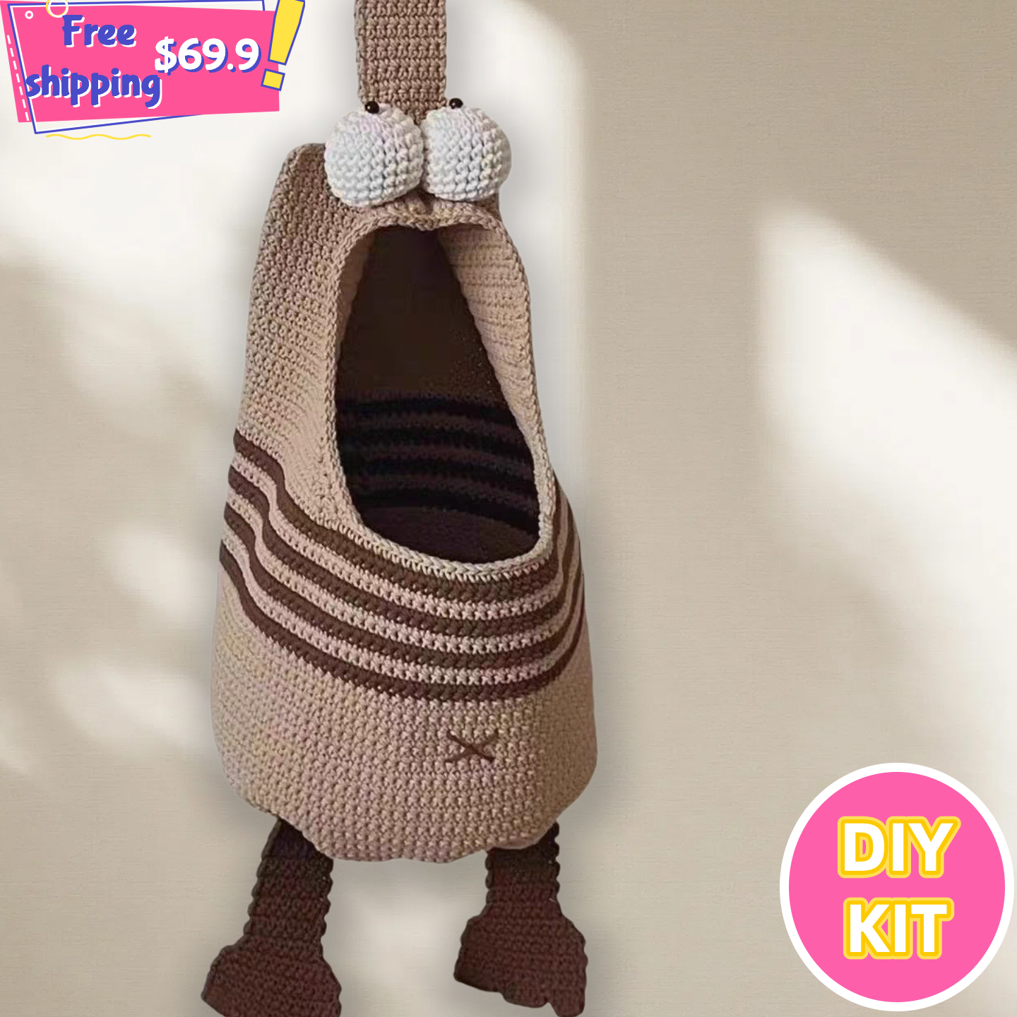 Big Mouth Buddy – Funny Monster Storage Bag for Home Clutter