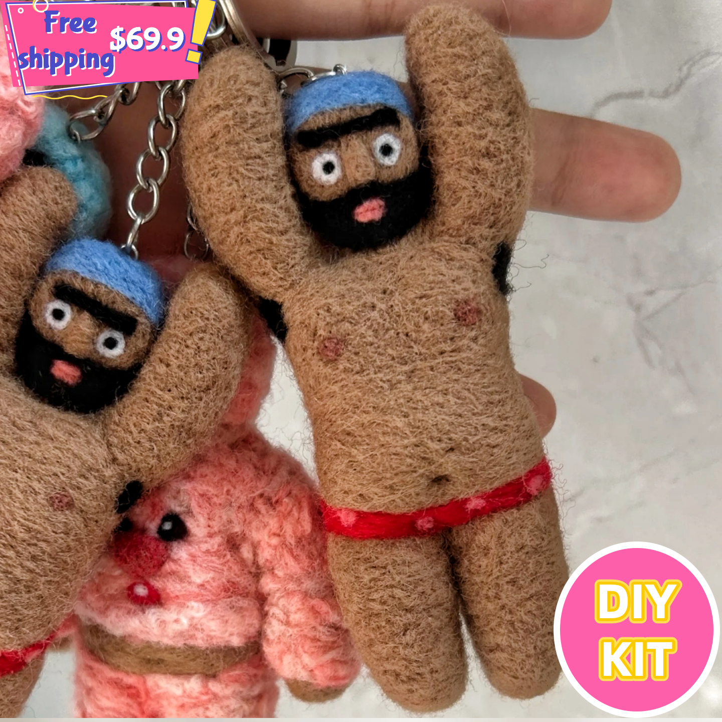 Buff Diver – Funny Needle Felting Kit for Beginners
