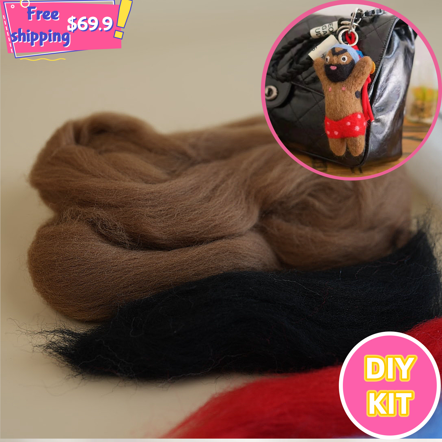 Buff Diver – Funny Needle Felting Kit for Beginners