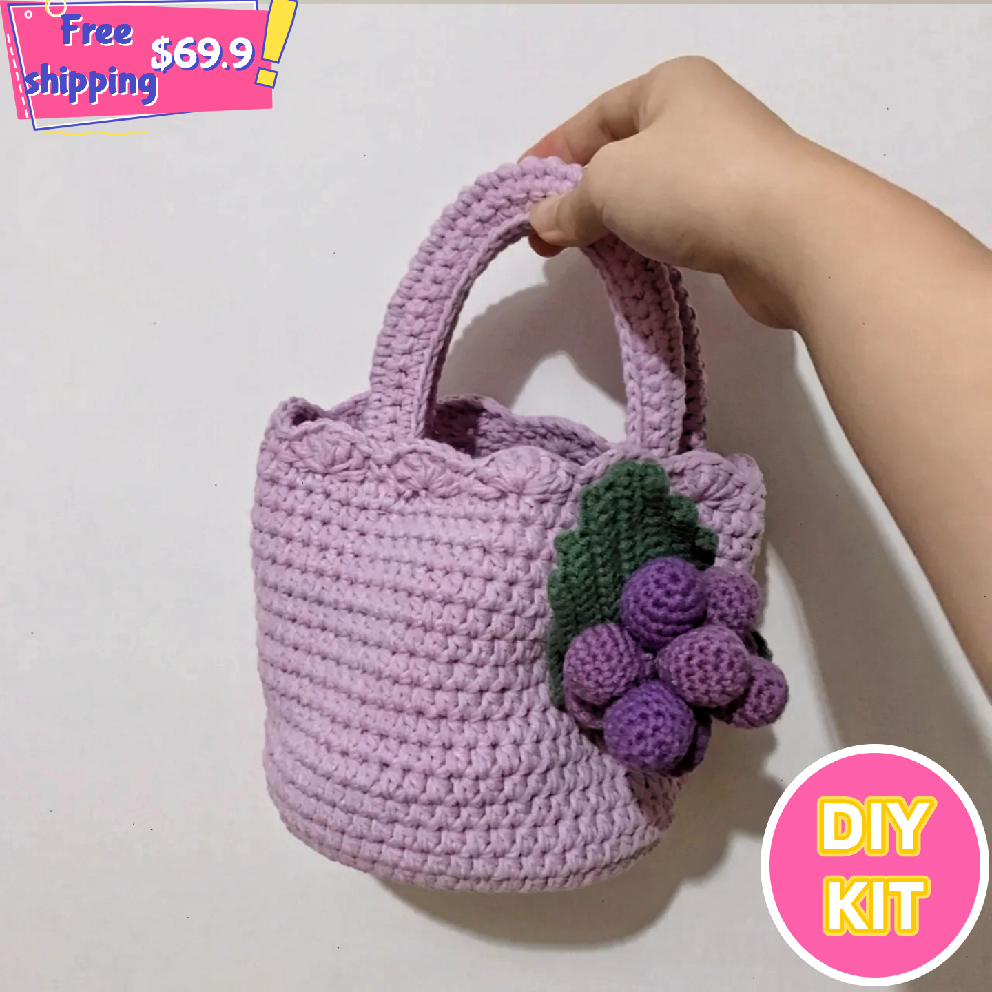 The Grape Escape Crochet Bag