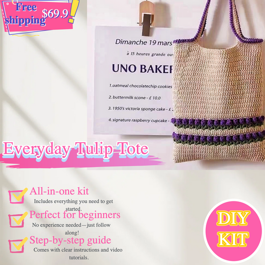Everyday Tulip Tote Crochet DIY Kit