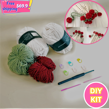 Rose Phone Pouch Crochet Kit