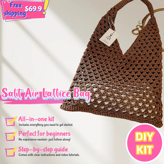 Salt Air Lattice Crochet Bag Kit