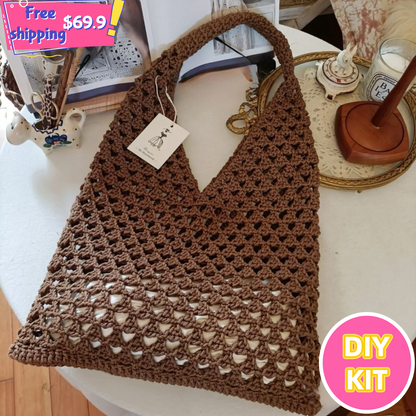 Salt Air Lattice Crochet Bag Kit