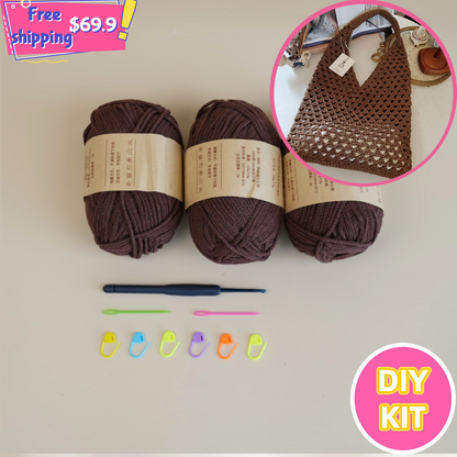 Salt Air Lattice Crochet Bag Kit